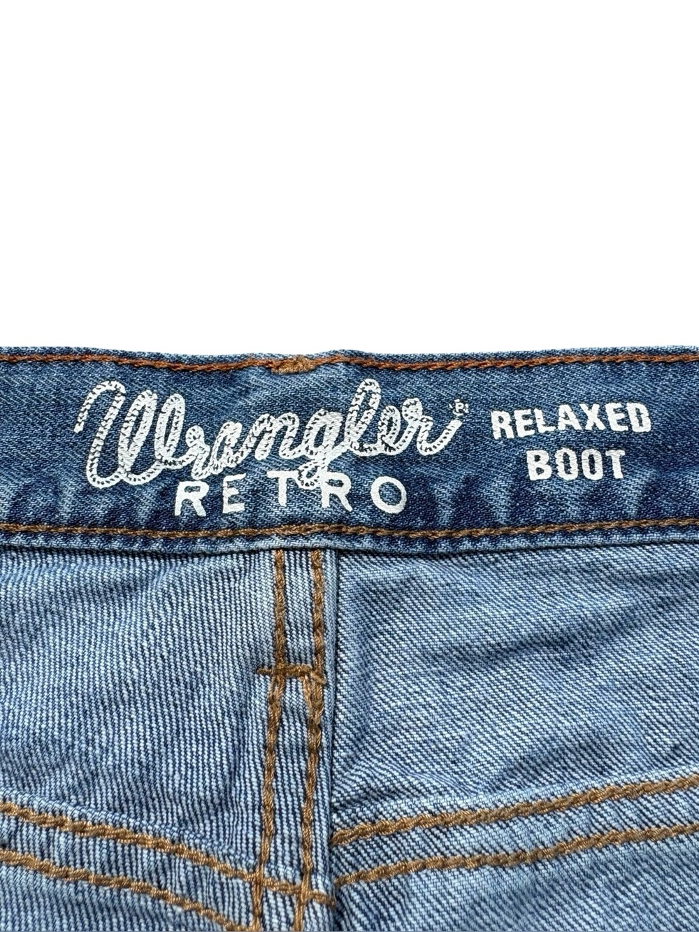 Wrangler Retro Relaxed Boot Jeans Mens 35x34 Western Cowboycore 100% Cotton - Picture 5 of 9